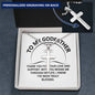 To My Godfather | Personalized Cross Necklace