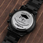 Class of 2024 | Congratulations | Engraved Design Black Chronograph Watch