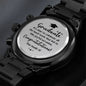 Graduate | Congratulations | Engraved Design Black Chronograph Watch