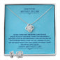 To My Future Mother-In-Law | Happy Mother's Day | Love Knot Necklace & Earring Set