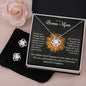 To My Bonus Mom | Family Isn't Always Blood | The Love Knot Earring & Necklace Set
