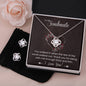 To My Soulmate | The Love Knot Earring & Necklace Set