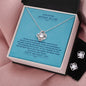 To My Future Mother-In-Law | Happy Mother's Day | Love Knot Necklace & Earring Set