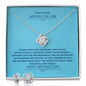 To My Future Mother-In-Law | Happy Mother's Day | Love Knot Necklace & Earring Set