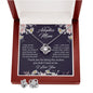 To My Adoptive Mom | I Love You | The Love Knot Earring & Necklace Set