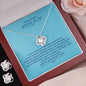 To My Future Mother-In-Law | Happy Mother's Day | Love Knot Necklace & Earring Set