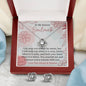 To My Dearest Soulmate | I Love You Always & Forever | The Love Knot Earring & Necklace Set