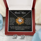 To My Bonus Mom | Family Isn't Always Blood | The Love Knot Earring & Necklace Set