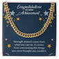 Congratulations On Your Achievement | The Cuban Link Chain