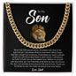 To My Son | Love Dad | Cuban Link Chain