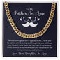 To My Father-In-Law | Cuban Link Chain