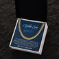 TO My Bonus Son | Love Your Bonus Mom | Cuban Link Chain