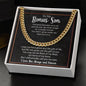 To My Bonus Son | I Love You Always & Forever | Cuban Link Chain