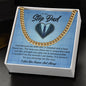 To My Step Dad | I Love You Forever & Always | Cuban Link Chain