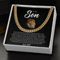To My Son | Love Dad | Cuban Link Chain