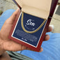 To My Son | I'm Proud To Be Your Father | Cuban Link Chain