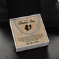 To My Bonus Son | Love Mom | Cuban Link Chain