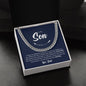 To My Son | I'm Proud To Be Your Father | Cuban Link Chain