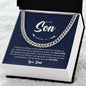 To My Son | I'm Proud To Be Your Father | Cuban Link Chain