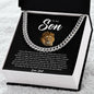 To My Son | Love Dad | Cuban Link Chain