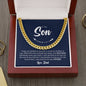 To My Son | I'm Proud To Be Your Father | Cuban Link Chain