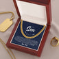 To My Son | I'm Proud To Be Your Father | Cuban Link Chain