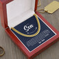 To My Son | I'm Proud To Be Your Father | Cuban Link Chain