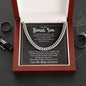 To My Bonus Son | I Love You Always & Forever | Cuban Link Chain