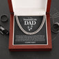 To My Stepped Up Dad | I Love You | Cuban Link Chain