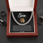 To My Son | Love Dad | Cuban Link Chain