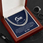 To My Son | I'm Proud To Be Your Father | Cuban Link Chain