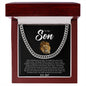 To My Son | Love Dad | Cuban Link Chain