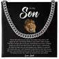 To My Son | Love Dad | Cuban Link Chain