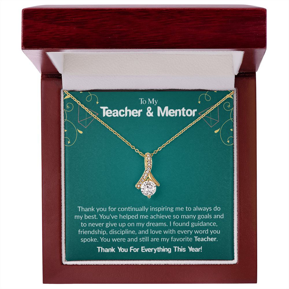 To My Teacher & Mentor | Thank you For Everything This Year | The Alluring Beauty Necklace