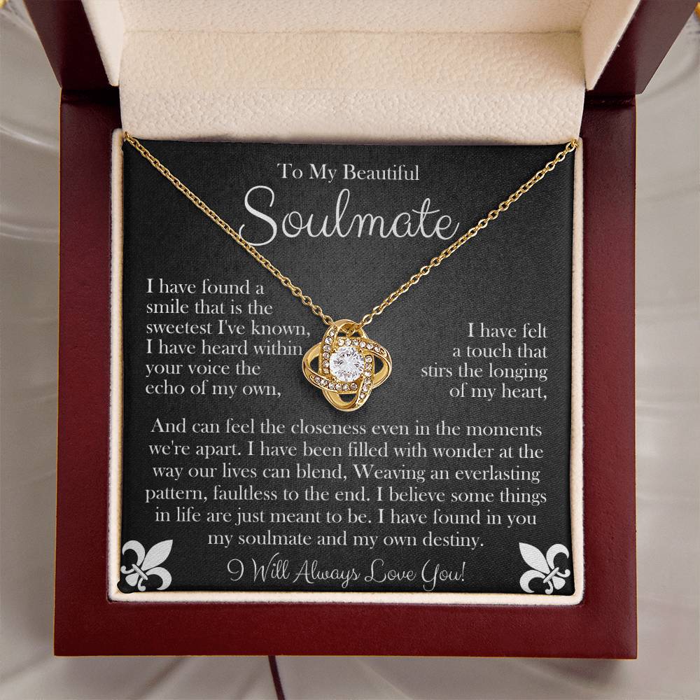 To My Beautiful Soulmate | Love Knot Necklace