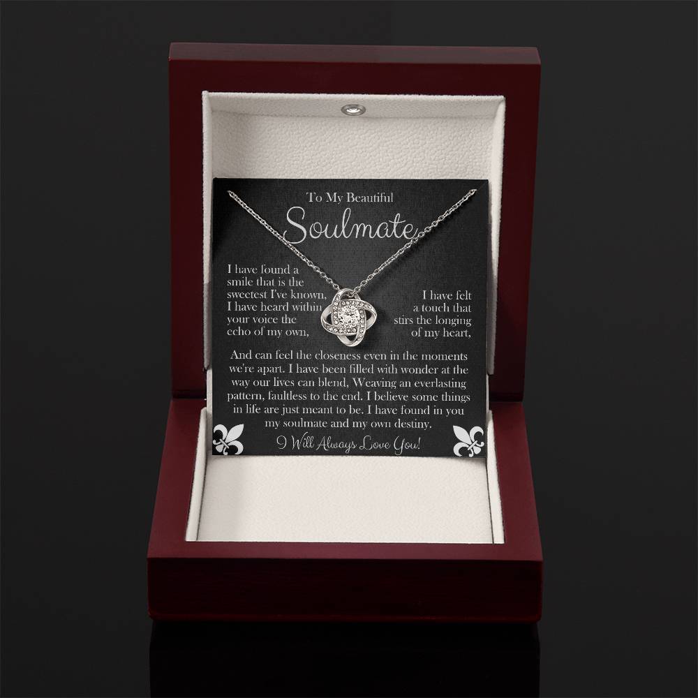 To My Beautiful Soulmate | Love Knot Necklace