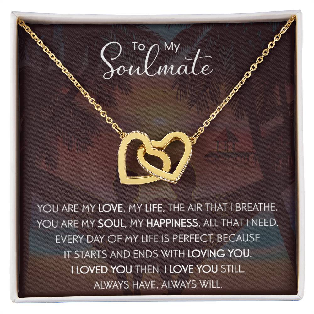 To My Soulmate | The Interlocking Hearts necklace