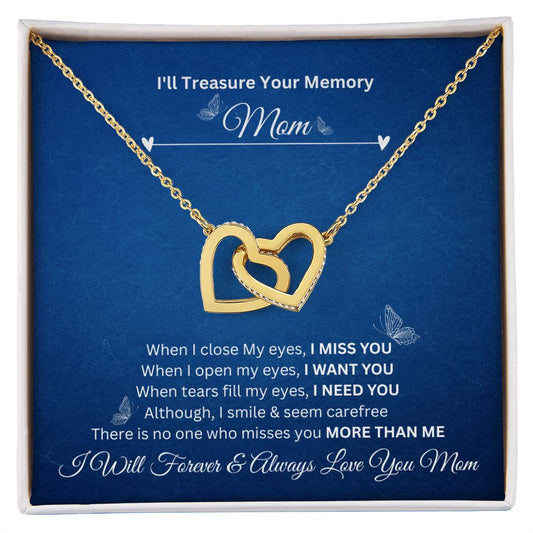 I'll Treasure Your Memory | Mom | Interlocking Hearts