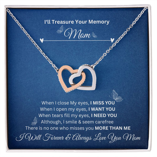 I'll Treasure Your Memory | Mom | Interlocking Hearts