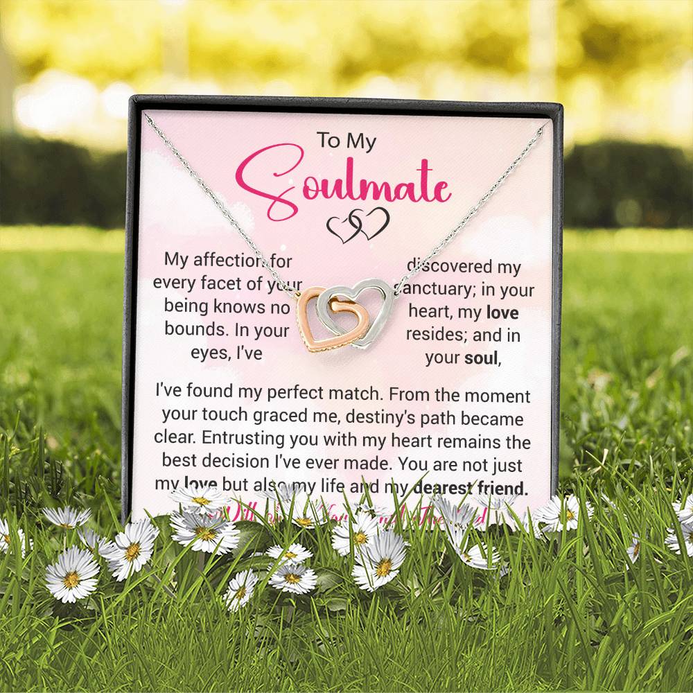 To My Soulmate | The Interlocking Hearts Necklace