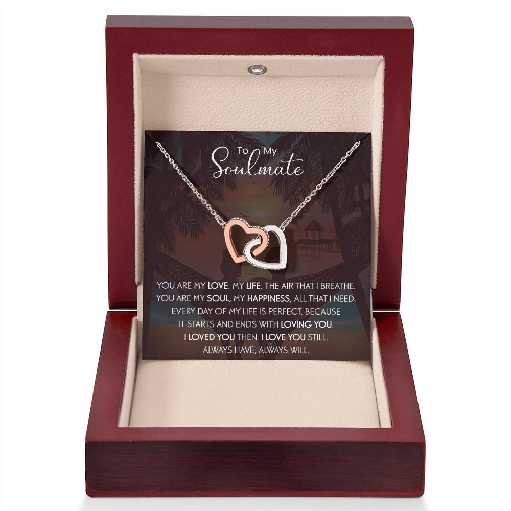 To My Soulmate | The Interlocking Hearts necklace