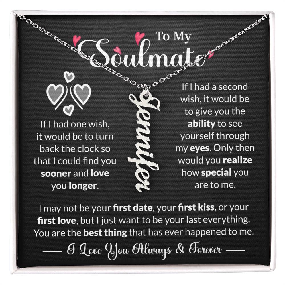 To My Soulmate | Personalized Name Necklace