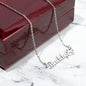 Personalized Paw Print Name Necklace