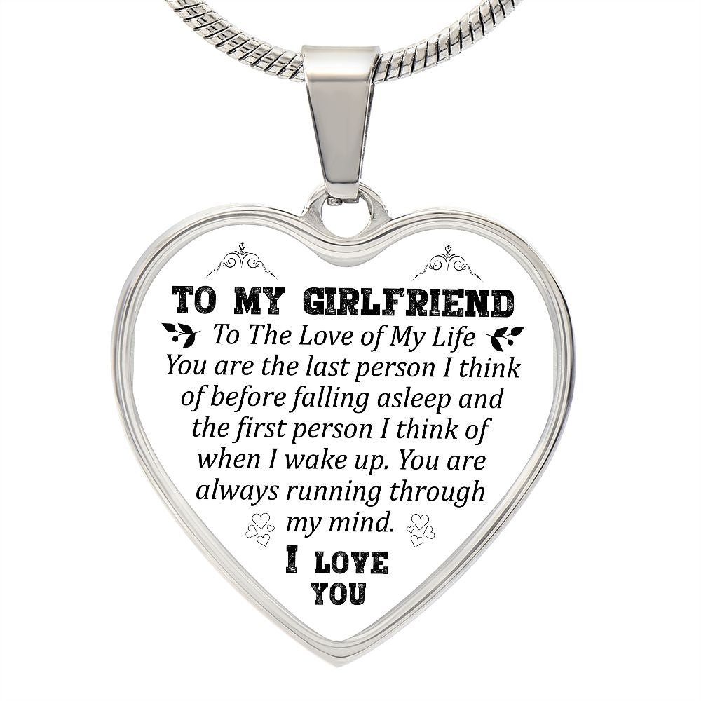 To My Girlfriend | I Love You | Heart - Luxury Necklace