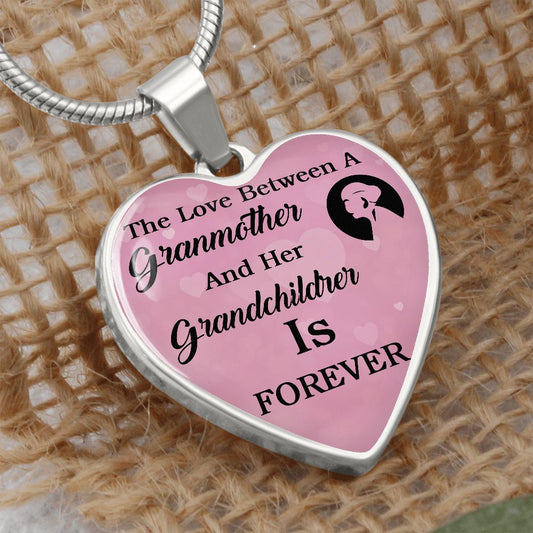 From A Grandmother To Her Granddaughter | Heart - Luxury Necklace