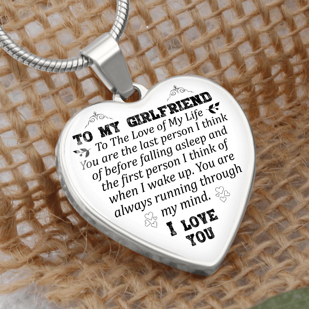 To My Girlfriend | I Love You | Heart - Luxury Necklace