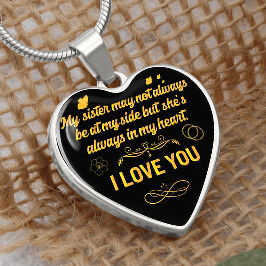 To A Sister | I Love You | Heart - Luxury Necklace