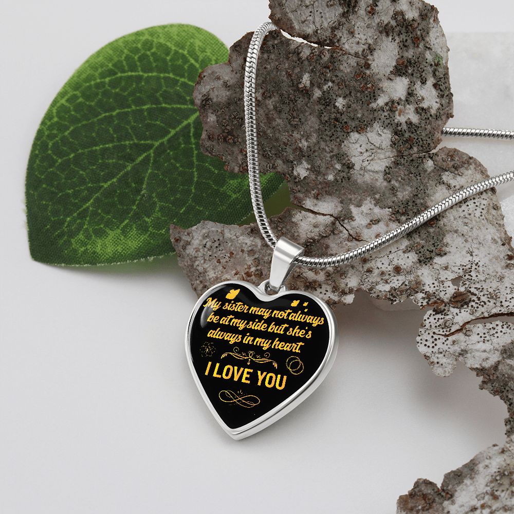 To A Sister | I Love You | Heart - Luxury Necklace