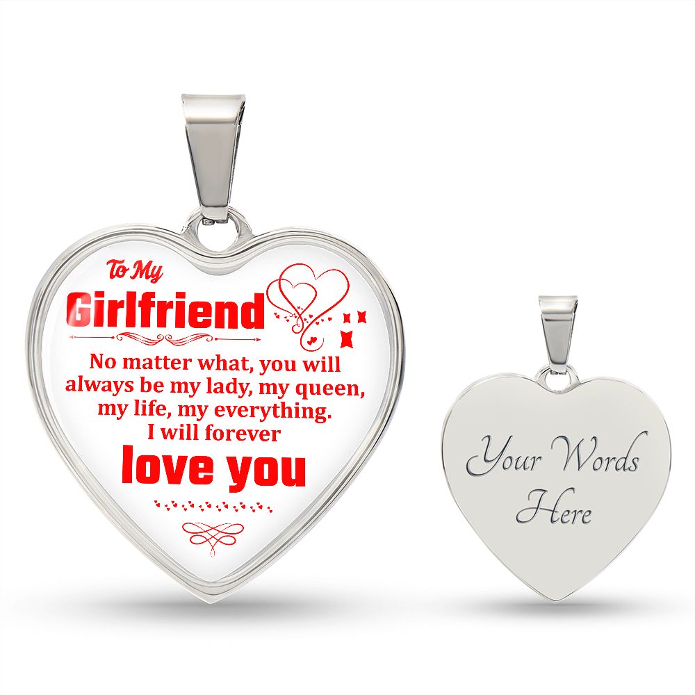 To My Girlfriend | I Will Forever Love You | Heart - Luxury Necklace