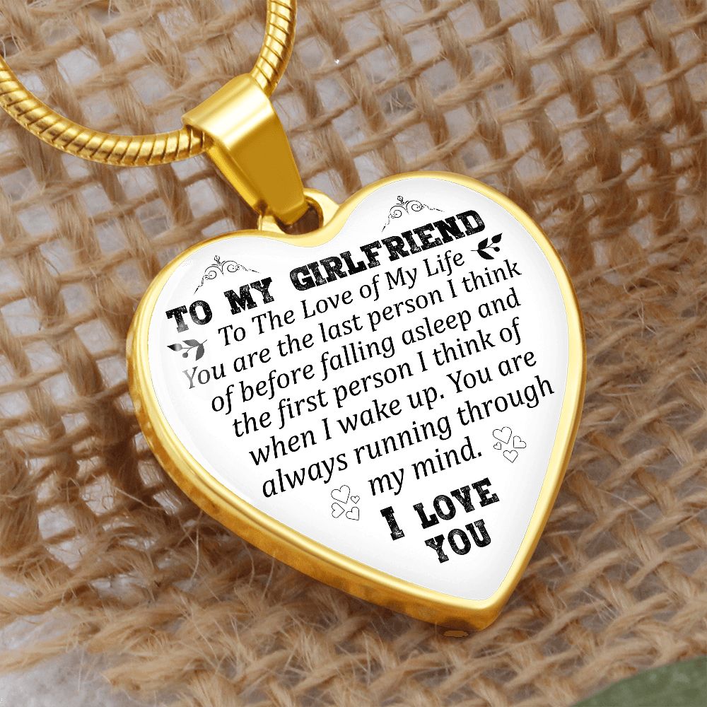 To My Girlfriend | I Love You | Heart - Luxury Necklace